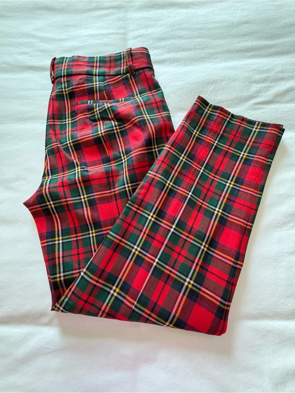NWOT! J.Crew Cameron Tartan Plaid Wool Pant